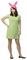 The Costume Center Green and Pink Bob's Burgers Louise Adult Women's Halloween Costume - One Size